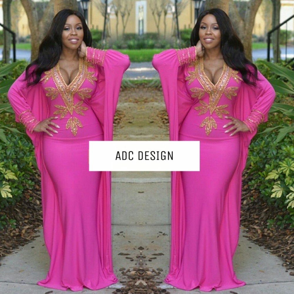 Kaftan Dress Hot pink Halloween outfit